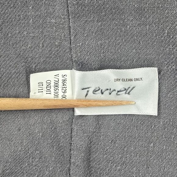 Old Navy Pea Coat Women's M Gray Red Toggles Hood - Picture 9 of 10